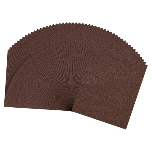 50 Pcs 100 Grit Sandpaper 9 x 11 Inch Sand Paper Alumina Red - size: 100Grit, 9 x 11 Inch