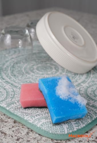 Macromax Colorful Dish Sponges 30 Pack, Non-Scratch Kitchen Sponge Set