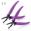 SPEEDWOX 2pcs Metal Hole Punch Pliers 1.5mm & 1.8mm Long Jaw - size: 1.5 & 1.8 mm Set 152.4 mm