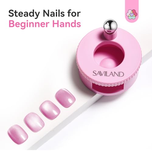 SAVILAND Automatic Cat Eye Magnet for Cat Eye Gel Nail Polish Pink - color: 1-Cat Eye