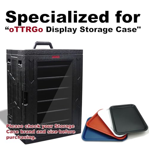 6PCS Metal Trays Set Compatible with oTTRPGo Miniatures Storage Case,Sturdy Material and Good Hand Feeling. (Red) - color: Red