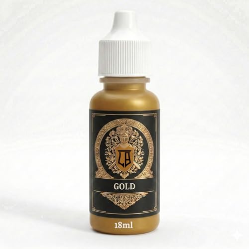Ludus Bellum Miniature Paint Gold Color 18ml Precision Dropper Bottle - color: Gold