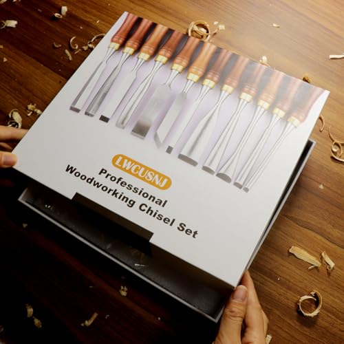12Pcs Wood Carving Chisel Set - CR-V 60 Steel Wood Carving Tools