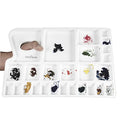 Zahepa Watercolor Palette Tray with Thumb Hole, 20 Wells, Paint Mixing Box - style: Rectangle - 16 Compartments