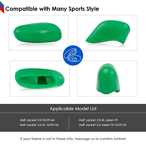 BLAZERBUCK Replacement Nose Pads Nose Piece for Oakley Half Jacket 2.0 OO9144/Half Jacket 2.0 XL OO9154 Sunglass - color: Dark Green
