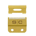 StyleCraft Replacement Hair Clipper Blade Cutter Set Professional Grade - color: Gold Titanium Fade / Gold Titanium Slim Deep