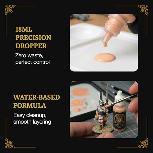 Ludus Bellum Miniature Paint Light Peach Color 18ml Dropper Bottle - color: Light Peach