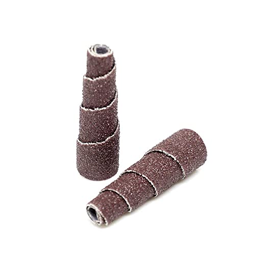 Benchmark Abrasives Aluminum Oxide Tapered Sanding Cartridge Rolls for Blending Deburring Polishing Sanding Metals, Rotary Sander - Drill & Die Grinder Abrasives (10 Pack)(1/2" x 1-1/2", 120 Grit) - size: 1/2" x 1-1/2", style: 120 Grit