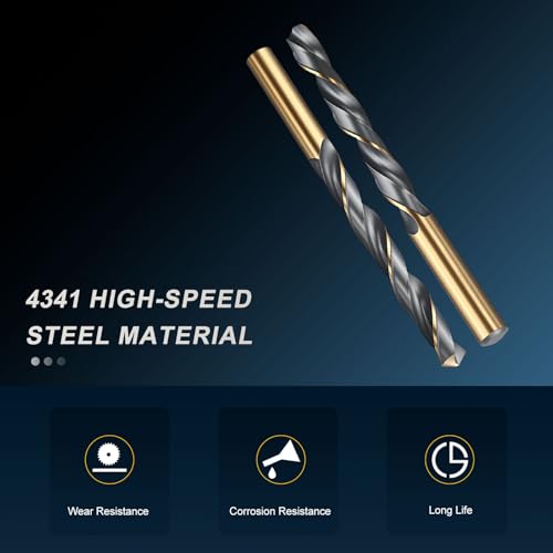 PATIKIL 11mm Drill Bit 4341 High-Speed Steel 118° for Thin Metal 4 Pack - size: 11mm