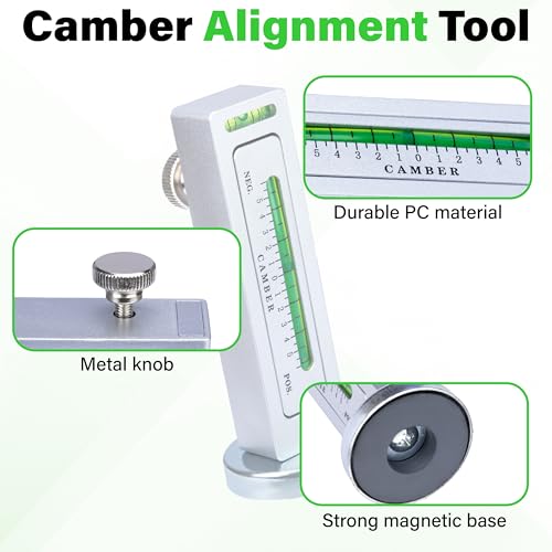 Sixzoo Wheel Alignment Tool, Universal Camber Alignment Tool - color: Silver