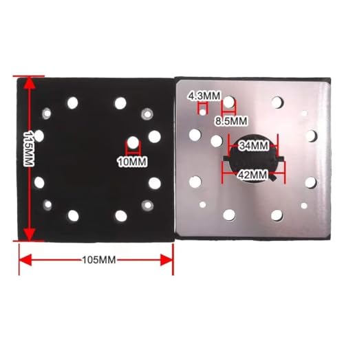 1/4 Sheet Palm Grip Sanding Pad Compatible for DeWalt DW412 Type 1, D26441 Type 1, D26441K Type 1, D26441K-AR Type 1, Replaces Models# 151284-00 151284-00SV,XSPANDER Updated Version