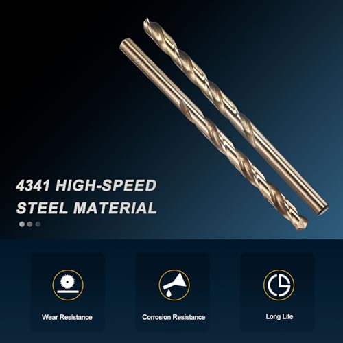 PATIKIL Micro #3 Drill Bit 4341 High-Speed Steel for Thin Metal 10 Pack - size: #3