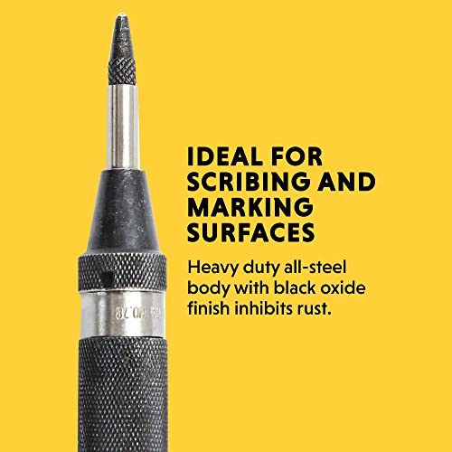 General Tools Heavy-Duty Automatic Center Punch #78 - Nail Punch Tool to Mark and Scribe - Machinist Tools - style: Heavy Duty Steel