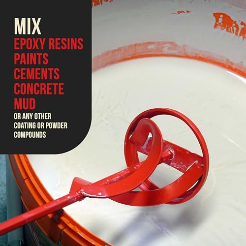 TCP Global Paint Mixer Attachment, Set of 3, 14" Drill Paddle Mixer