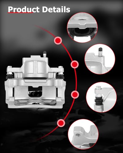 cciyu Front Right Disc Brake Caliper Assembly With Bracket 18B5045A - size: Front Right[18B5045A]