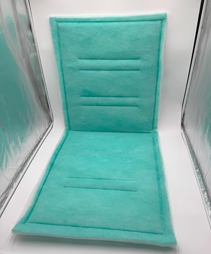 Spray Booth Intake Tacky Filter Panel, Internal Frame (10/case, 20" x 48") - size: 20" x 48"