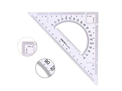 Large Triangle Ruler Square Set,Triangle Protractor,2 pieces - size: size 1
