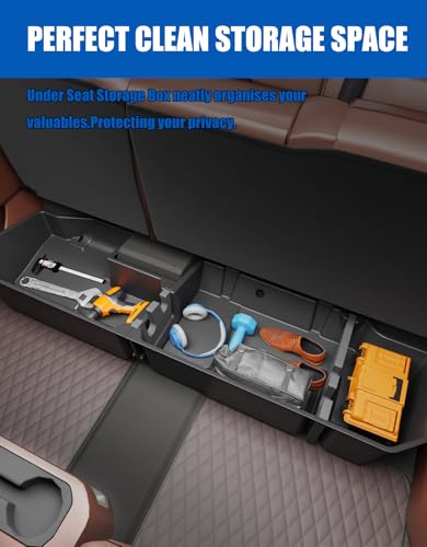 Under Seat Storage Box For 2019-2026 Chevy Silverado 1500 & GMC Sierra 1500 - size: Under Seat Storage Box For 19-26 Silverado &Sierra