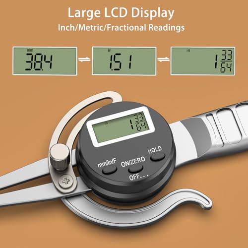 HDLNKAK Digital Inside Caliper Gage, Favor 0.5"-7” - color: Silver