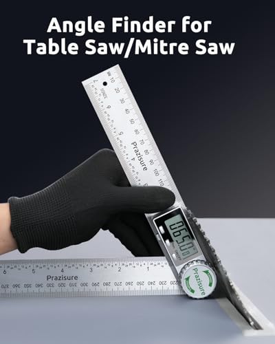 Digital Angle Finder Protractor, 7 inch, for Woodworking and DIY, Aluminium