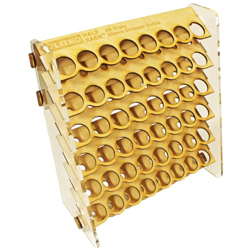 LITKO Paint Rack Storage Organizer | 48 Holes | 18mL Dropper Bottles - size: 48 Holes