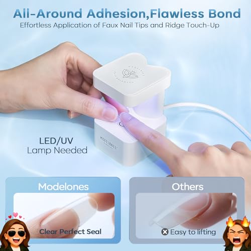 modelones 10 in One X Nail Gel Glue Gel Base Coat Brush On Nail Polish - color: D-Clear-1