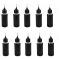 Piutouyar 15ml Black Precision Tip Applicator Bottle, 10 Pcs - size: 15ml