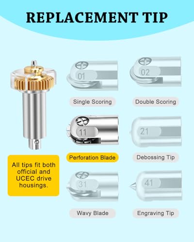 UCEC Perforation Blade + Drive Housing Compatible with Cricut Maker 4/3/1 - color: Drive & Perforation