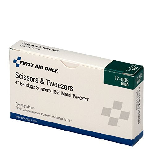 First Aid Only Bandage Scissors and Splinter Tweezers Set - size: 1 Count (Pack of 1)