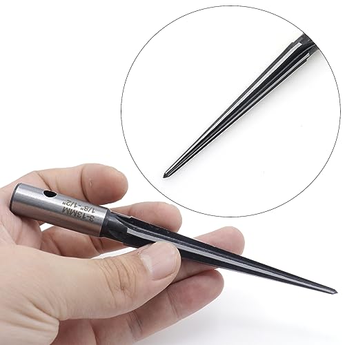 6-Flute Tapered Reamer 1/8 to 1/2 Inch T Handle for Guitar Luthier