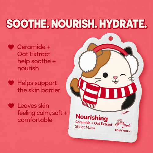 TONYMOLY x Squishmallows Merry Masking Face, Eye & Foot Mask 4-Piece Set - style: Merry Masking Set