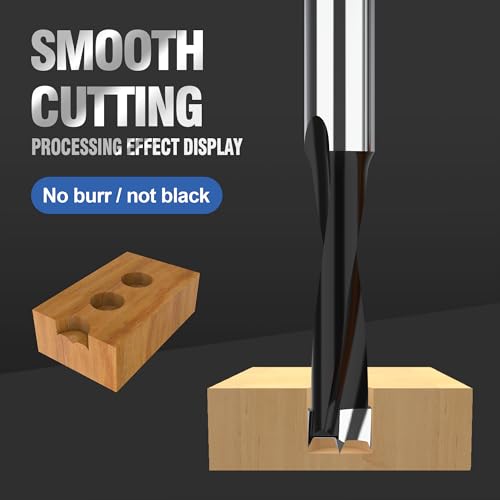 HUHAO 12mm Carbide Tipped Brad Point Boring Bit, Left Hand Dowel Drill Bits - size: 12mm Dia x 70mm Long x 10mm Shank L