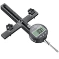 Table Saw Alignment Gauge,Digital Dial Indicator,3/4in Miter Slot - color: Black, size: 0~1 inch straight through