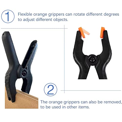 3.5 Inch 10pcs Plastic Small Spring Clamps Heavy Duty Clips Plastic Clips