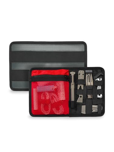 TACTICAL_GEEK TCM10 EDC Organizer Board(Black Red) - color: TCM10-Black Red