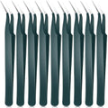 Honoson 9 Pcs Craft Tweezers for DIY Craft Stickers,Sand Green - color: Sand Green