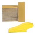 HARFINGTON 70 Pcs Detail Sander Paper 400 Grit 3.5" x 1.2" Micro Hand Sanding Papers Sheets Wet Dry Sandpapers with Sanding Block Tool for Wood Furniture Crafts Woodworking - style: 400 Grit