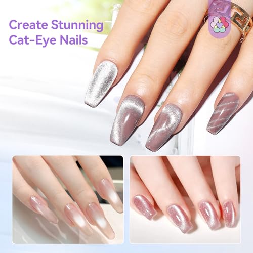 SAVILAND Double-Head Cat Eye Magnet Nail Magnet Pen Purple - color: Cat Eye