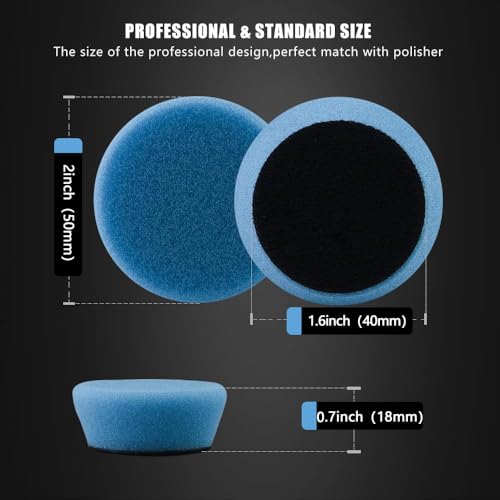 SPTA Mini Polishing Pads Set (21Pcs Mini Polishing Pads Sets, 1.6 inch) - size: 1.6inch (40mm)
