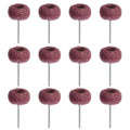 12PCS 25mm Red Abrasive Buffing Wheel, 240 Grit, 3/32" Shank - style: Red