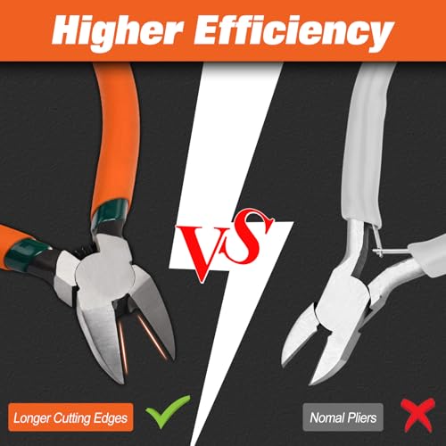 Diagonal Pliers for Flush Cut Plastics, 45°& 90°Angled Wire Cutter - style: 45 & 90 Angled Wire Cutters