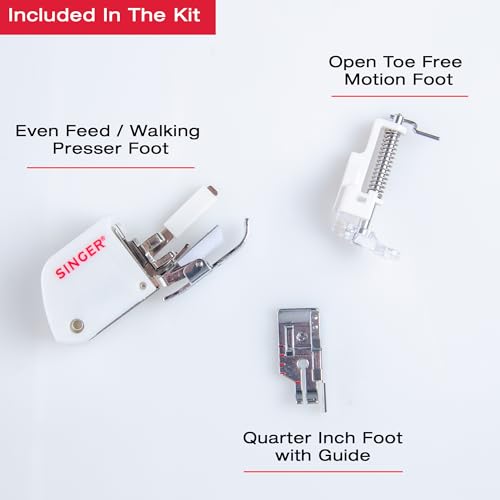 SINGER® Quilting Presser Foot Kit, 3 Essential Presser Feet for Quilting - style: Presser Foot Kit