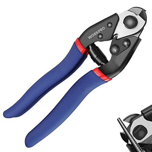 WORKPRO Cable Cutter, 7-1/2 Inch Heavy Duty Wire Rope Cutter