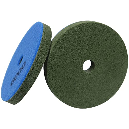 4" Diamond Sponge Fiber Polishing Pad 6000 Grit Wet Dry, 2 Pack - size: Grit-6000#-2Pcs