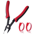 5 Inch Wire Cutters Flush Pliers with Supplementary Stripping Handy and Slim Diagonal Cutters 10-20 AWG Wire Stripper Tool Side Cutting Pliers for Electronics Jewelry Crafts
