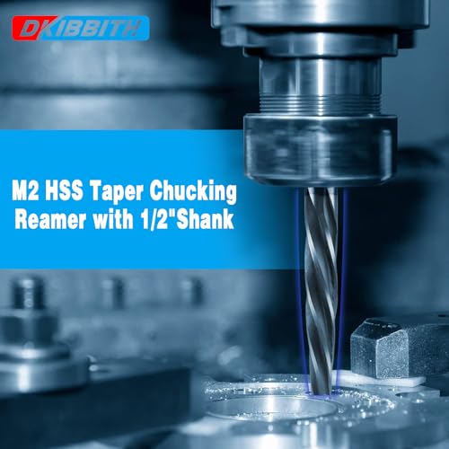 5/8” Bridge Construction Reamer Drill Bit, M2 HSS Taper Chucking Reamer for Steel Alloy Metal Wood Plastic, 1/2" Non-Slip Shank, 5-Spiral Flutes Car Reamer, to Align or Enlarge Holes, 16mm - size: 5/8”