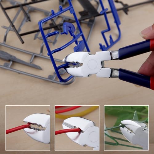 6 Inch Diagonal Cutting Pliers Diagonal Cutting Pliers with Wire Stripping Holes Side Cutters Pliers Wire Cutters for Crafting Wire - style: 6"Diagonal Cutting Pliers