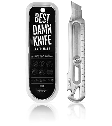 VViViD Best Damn Knife - Utility Blade - Guiding Tip, Stainless Steel Utility Blade and Multi-Function - style: Utility Blade