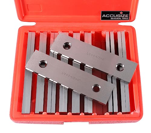 Accusize Precision Parallel Set 1/4 x 6 in 9 Pairs Alloy Steel