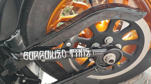 STICKY DUDE | Borrowed Time - Swing Arm Sticker Decal for HD FLSB M8 Dyna Clubstyle Europe USA (Reflective) - style: Reflective